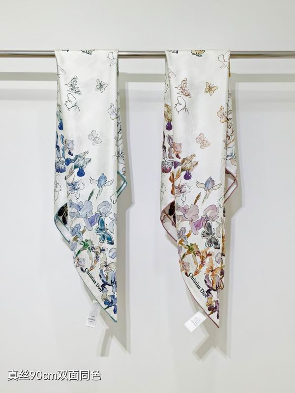 Dior silk scarf 90X90cm E070754